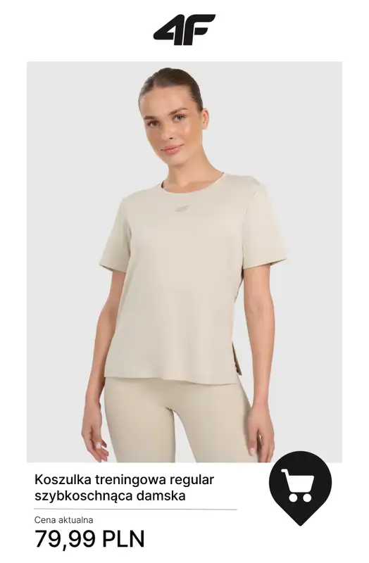 4F - gazetka promocyjna Ubrania na fitness i trening dla niej w SUPER cenach! od czwartku 20.11  - strona 6