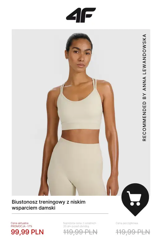 4F - gazetka promocyjna Ubrania na fitness i trening dla niej w SUPER cenach! od czwartku 20.11  - strona 7