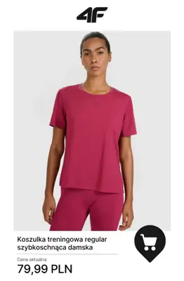 4F - gazetka promocyjna Ubrania na fitness i trening dla niej w SUPER cenach! od czwartku 20.11  - strona 10