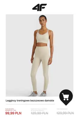 4F - gazetka promocyjna Ubrania na fitness i trening dla niej w SUPER cenach! od czwartku 20.11  - strona 5
