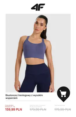 4F - gazetka promocyjna Ubrania na fitness i trening dla niej w SUPER cenach! od czwartku 20.11  - strona 11