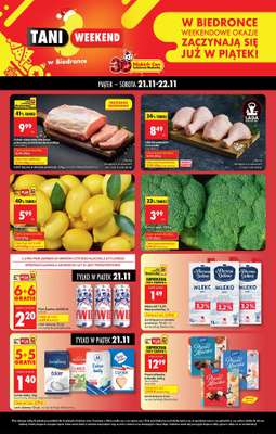 Biedronka - gazetka promocyjna Tani Weekend od piątku 21.11 do soboty 22.11
