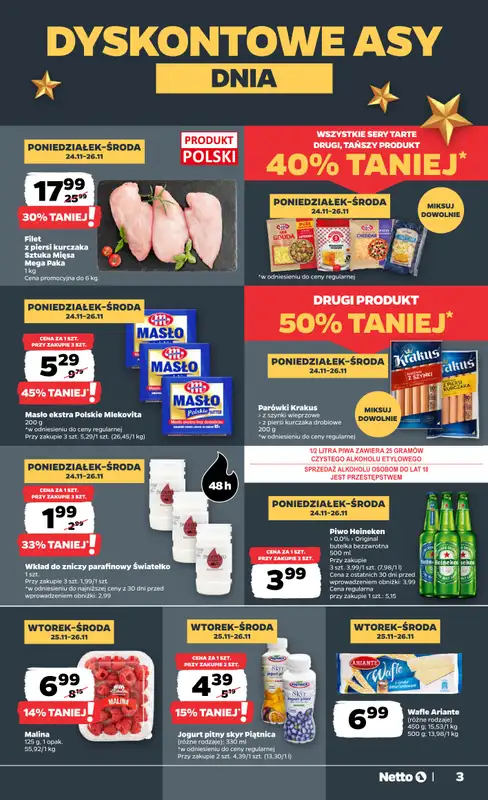 Netto - gazetka promocyjna Gazetka Spożywcza od poniedziałku 24.11 do soboty 29.11 - strona 3
