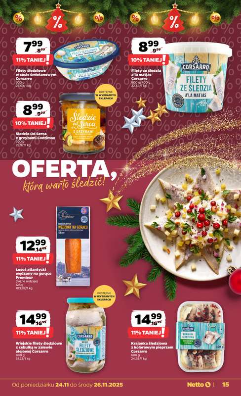 Netto - gazetka promocyjna Gazetka Spożywcza od poniedziałku 24.11 do soboty 29.11 - strona 15