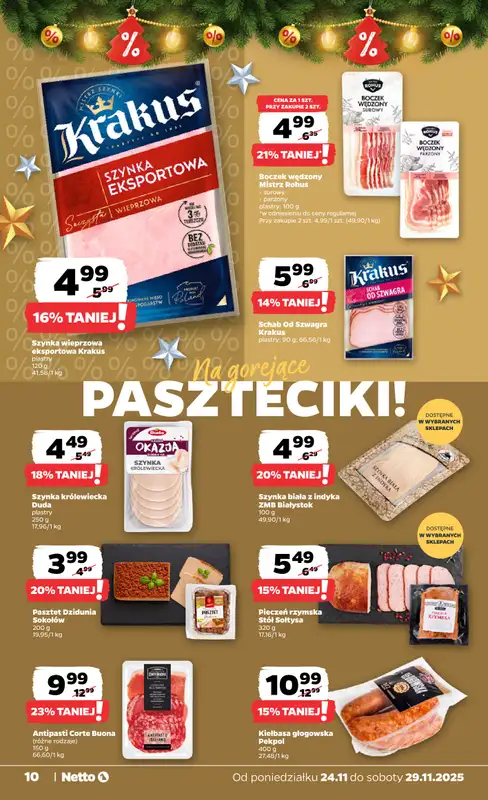 Netto - gazetka promocyjna Gazetka Spożywcza od poniedziałku 24.11 do soboty 29.11 - strona 10