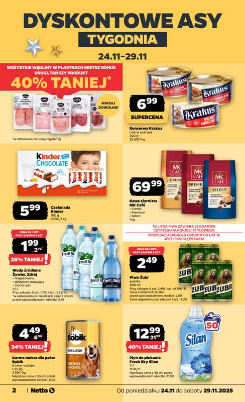 Netto - gazetka promocyjna Gazetka Spożywcza od poniedziałku 24.11 do soboty 29.11 - strona 2