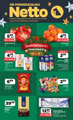 Netto - gazetka promocyjna Gazetka Spożywcza od poniedziałku 24.11 do soboty 29.11