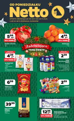 Netto - gazetka promocyjna Gazetka Spożywcza od poniedziałku 24.11 do soboty 29.11
