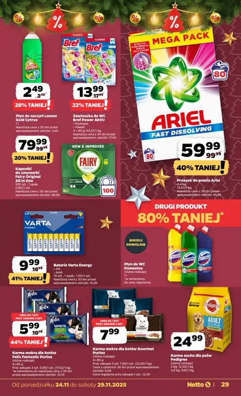 Netto - gazetka promocyjna Gazetka Spożywcza od poniedziałku 24.11 do soboty 29.11 - strona 29