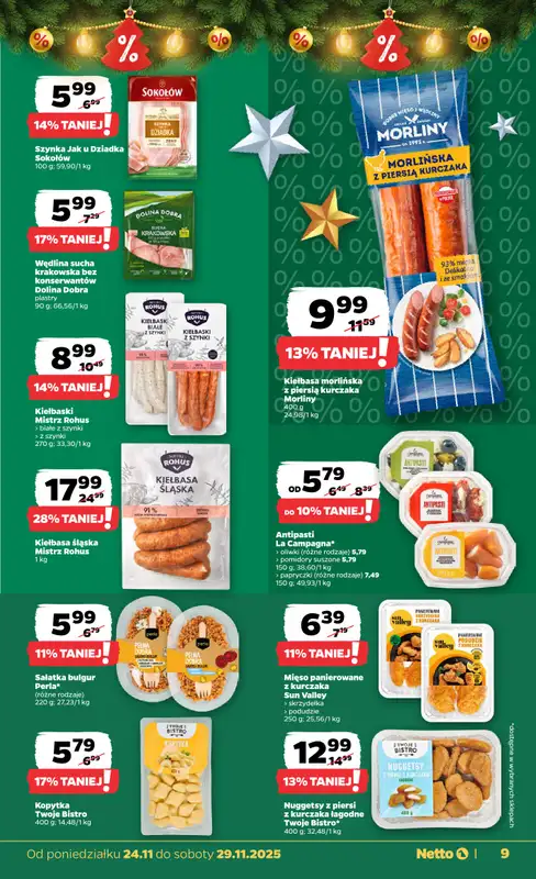 Netto - gazetka promocyjna Gazetka Spożywcza od poniedziałku 24.11 do soboty 29.11 - strona 9
