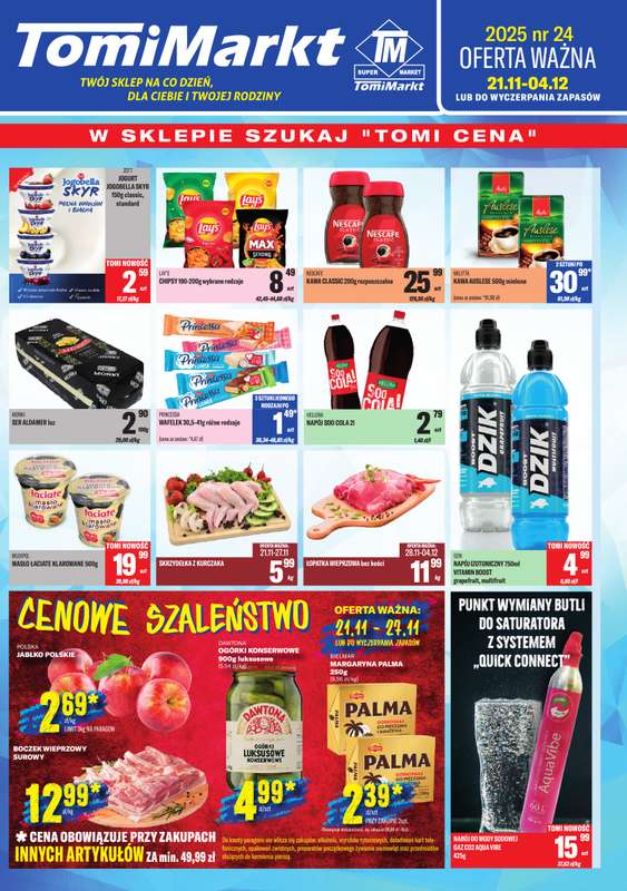 Tomi Markt - gazetka promocyjna Gazetka od piątku 21.11 do czwartku 04.12