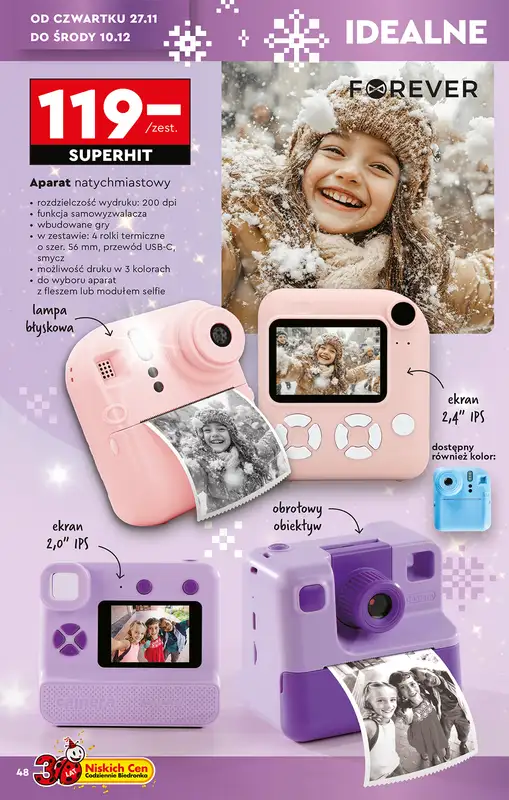 Biedronka - gazetka promocyjna Okazje tygodnia od 22.11 od soboty 22.11 do środy 10.12 - strona 50