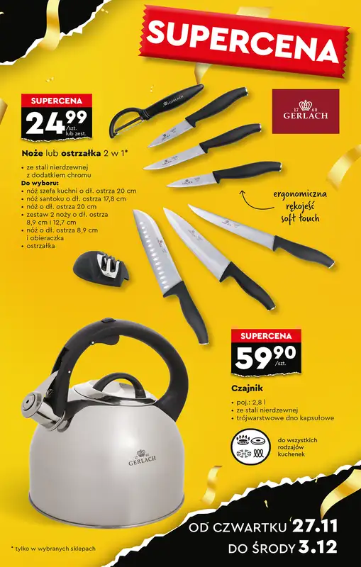 Biedronka - gazetka promocyjna Okazje tygodnia od 22.11 od soboty 22.11 do środy 10.12 - strona 15