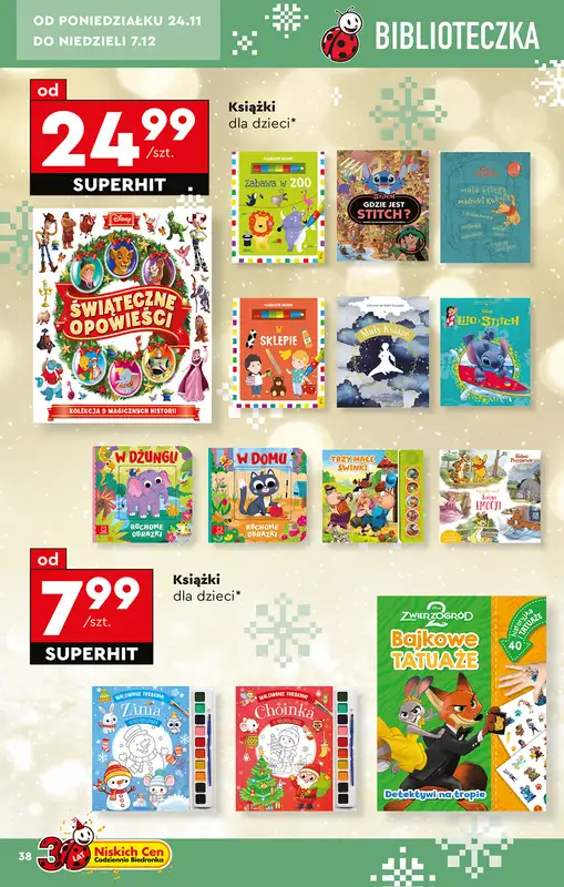 Biedronka - gazetka promocyjna Okazje tygodnia od 22.11 od soboty 22.11 do środy 10.12 - strona 40