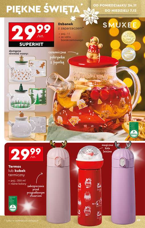 Biedronka - gazetka promocyjna Okazje tygodnia od 22.11 od soboty 22.11 do środy 10.12 - strona 31