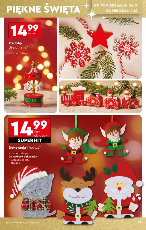 Biedronka - gazetka promocyjna Okazje tygodnia od 22.11 od soboty 22.11 do środy 10.12 - strona 23