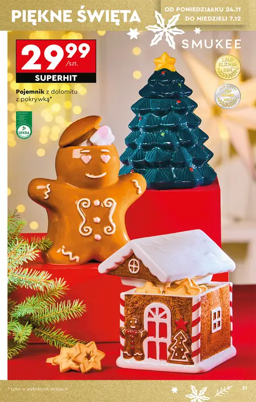 Biedronka - gazetka promocyjna Okazje tygodnia od 22.11 od soboty 22.11 do środy 10.12 - strona 33