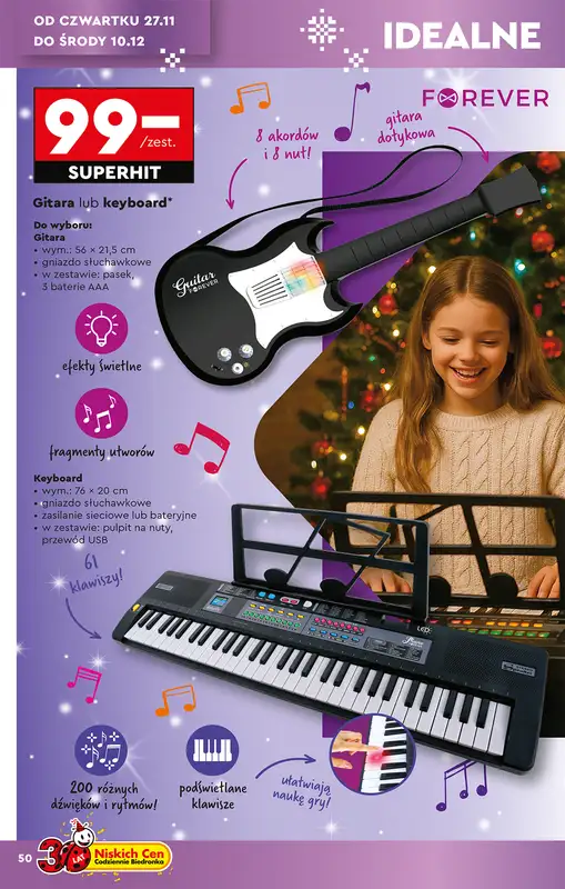 Biedronka - gazetka promocyjna Okazje tygodnia od 22.11 od soboty 22.11 do środy 10.12 - strona 52