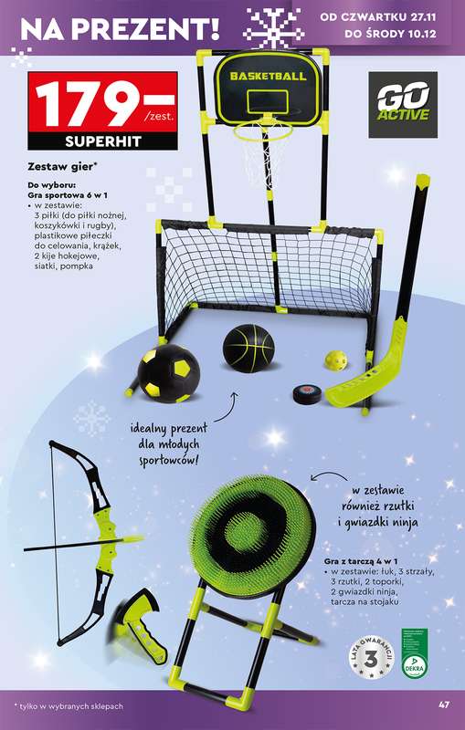 Biedronka - gazetka promocyjna Okazje tygodnia od 22.11 od soboty 22.11 do środy 10.12 - strona 49