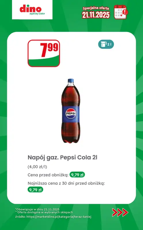 Dino - gazetka promocyjna Specjalna oferta na 21.11.2025 - promocje spoza gazetki od piątku 21.11 do piątku 21.11 - strona 6