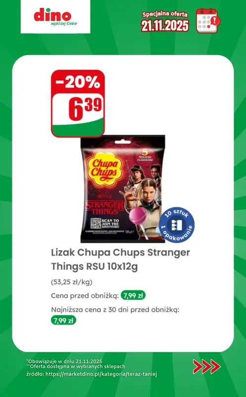 Dino - gazetka promocyjna Specjalna oferta na 21.11.2025 - promocje spoza gazetki od piątku 21.11 do piątku 21.11 - strona 8