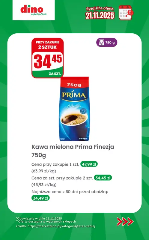 Dino - gazetka promocyjna Specjalna oferta na 21.11.2025 - promocje spoza gazetki od piątku 21.11 do piątku 21.11 - strona 11