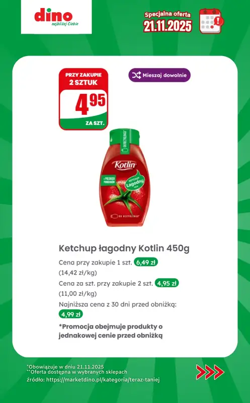 Dino - gazetka promocyjna Specjalna oferta na 21.11.2025 - promocje spoza gazetki od piątku 21.11 do piątku 21.11 - strona 12
