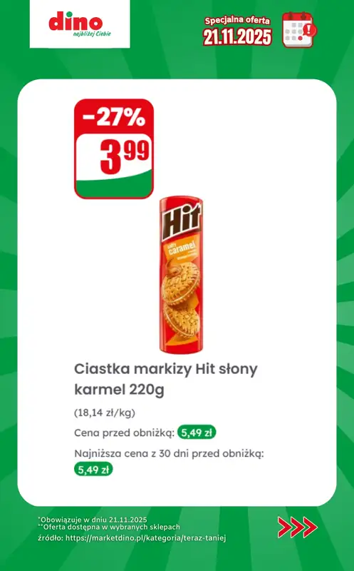 Dino - gazetka promocyjna Specjalna oferta na 21.11.2025 - promocje spoza gazetki od piątku 21.11 do piątku 21.11 - strona 7