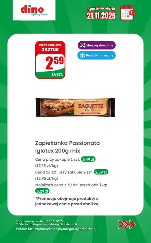 Dino - gazetka promocyjna Specjalna oferta na 21.11.2025 - promocje spoza gazetki od piątku 21.11 do piątku 21.11 - strona 13