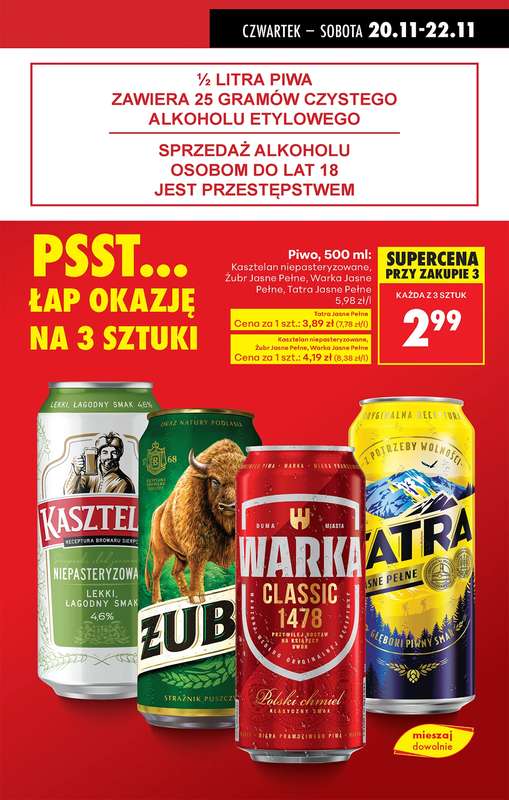 Biedronka - gazetka promocyjna Od czwartku, Z ladą tradycyjną od czwartku 20.11 do środy 26.11 - strona 15