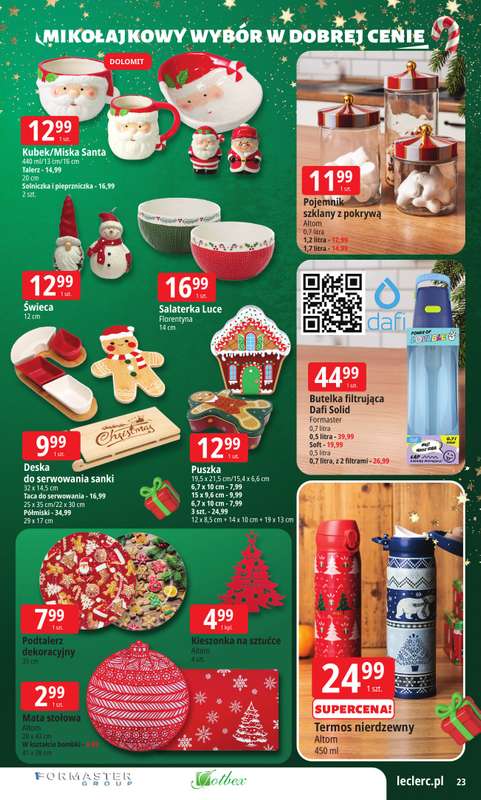 Leclerc - gazetka promocyjna Oferta E.Leclerc I Mikołajkowy wybór w dobrej cenie od wtorku 25.11 do niedzieli 07.12 - strona 23