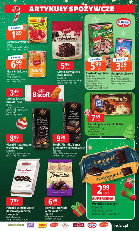 Leclerc - gazetka promocyjna Oferta E.Leclerc I Mikołajkowy wybór w dobrej cenie od wtorku 25.11 do niedzieli 07.12 - strona 11