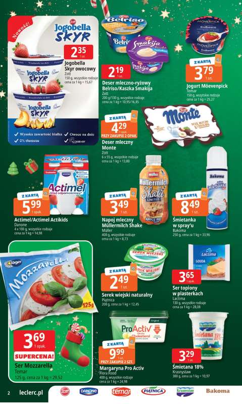 Leclerc - gazetka promocyjna Oferta E.Leclerc I Mikołajkowy wybór w dobrej cenie od wtorku 25.11 do niedzieli 07.12 - strona 2