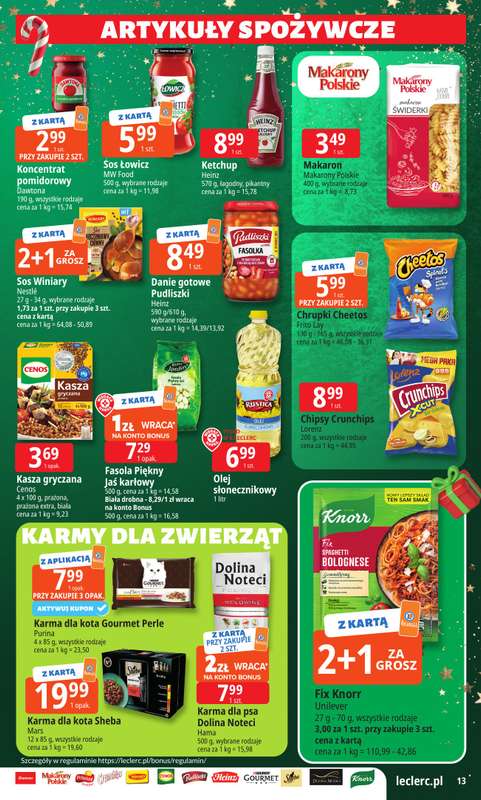 Leclerc - gazetka promocyjna Oferta E.Leclerc I Mikołajkowy wybór w dobrej cenie od wtorku 25.11 do niedzieli 07.12 - strona 13