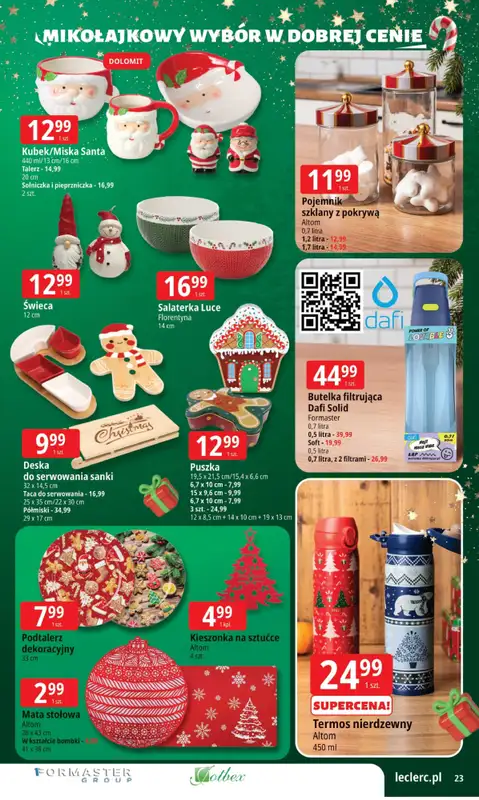 Leclerc - gazetka promocyjna Oferta E.Leclerc I Mikołajkowy wybór w dobrej cenie od wtorku 25.11 do niedzieli 07.12 - strona 23