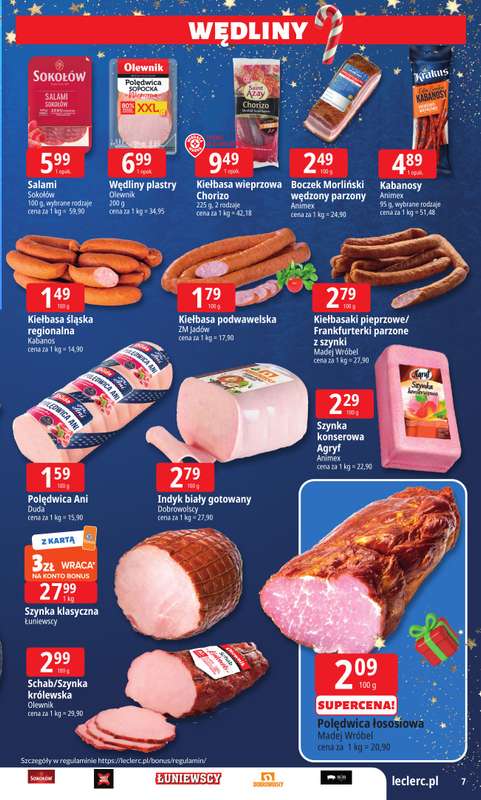 Leclerc - gazetka promocyjna Oferta E.Leclerc I Mikołajkowy wybór w dobrej cenie od wtorku 25.11 do niedzieli 07.12 - strona 7