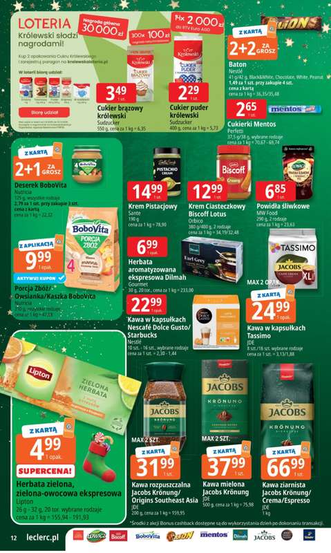 Leclerc - gazetka promocyjna Oferta E.Leclerc I Mikołajkowy wybór w dobrej cenie od wtorku 25.11 do niedzieli 07.12 - strona 12
