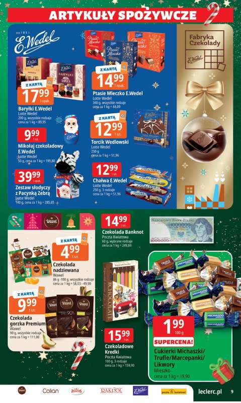 Leclerc - gazetka promocyjna Oferta E.Leclerc I Mikołajkowy wybór w dobrej cenie od wtorku 25.11 do niedzieli 07.12 - strona 9