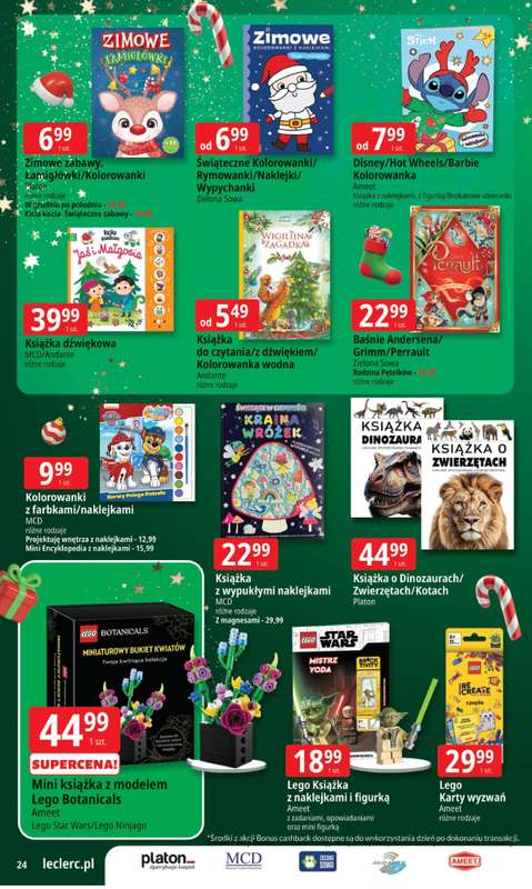 Leclerc - gazetka promocyjna Oferta E.Leclerc I Mikołajkowy wybór w dobrej cenie od wtorku 25.11 do niedzieli 07.12 - strona 24