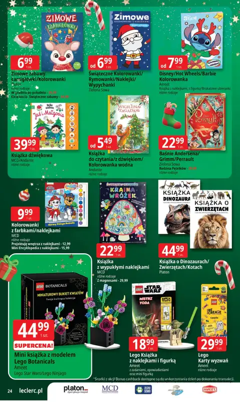 Leclerc - gazetka promocyjna Oferta E.Leclerc I Mikołajkowy wybór w dobrej cenie od wtorku 25.11 do niedzieli 07.12 - strona 24