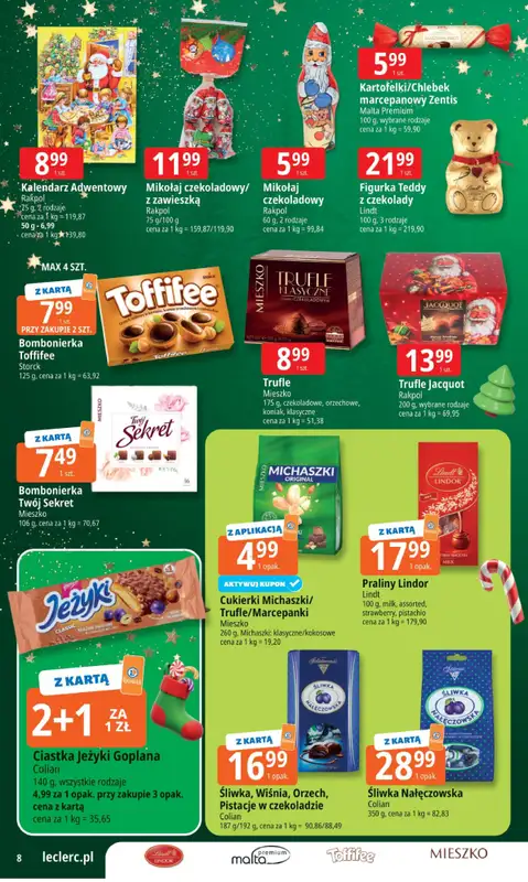 Leclerc - gazetka promocyjna Oferta E.Leclerc I Mikołajkowy wybór w dobrej cenie od wtorku 25.11 do niedzieli 07.12 - strona 8