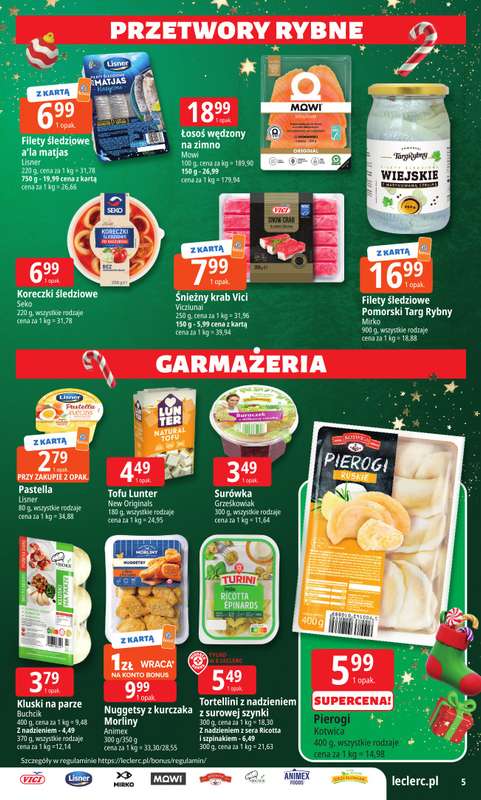 Leclerc - gazetka promocyjna Oferta E.Leclerc I Mikołajkowy wybór w dobrej cenie od wtorku 25.11 do niedzieli 07.12 - strona 5