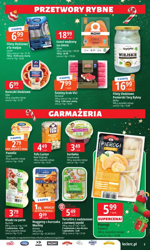 Leclerc - gazetka promocyjna Oferta E.Leclerc I Mikołajkowy wybór w dobrej cenie od wtorku 25.11 do niedzieli 07.12 - strona 5