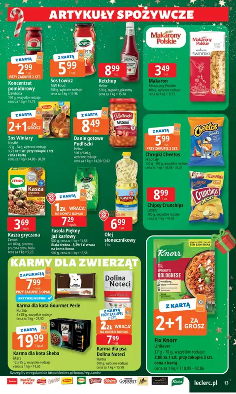 Leclerc - gazetka promocyjna Oferta E.Leclerc I Mikołajkowy wybór w dobrej cenie od wtorku 25.11 do niedzieli 07.12 - strona 13