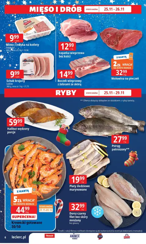 Leclerc - gazetka promocyjna Oferta E.Leclerc I Mikołajkowy wybór w dobrej cenie od wtorku 25.11 do niedzieli 07.12 - strona 6