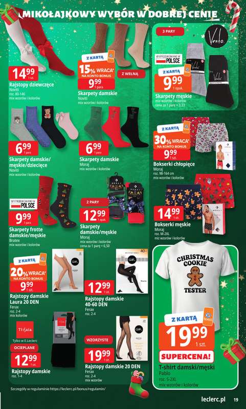 Leclerc - gazetka promocyjna Oferta E.Leclerc I Mikołajkowy wybór w dobrej cenie od wtorku 25.11 do niedzieli 07.12 - strona 19