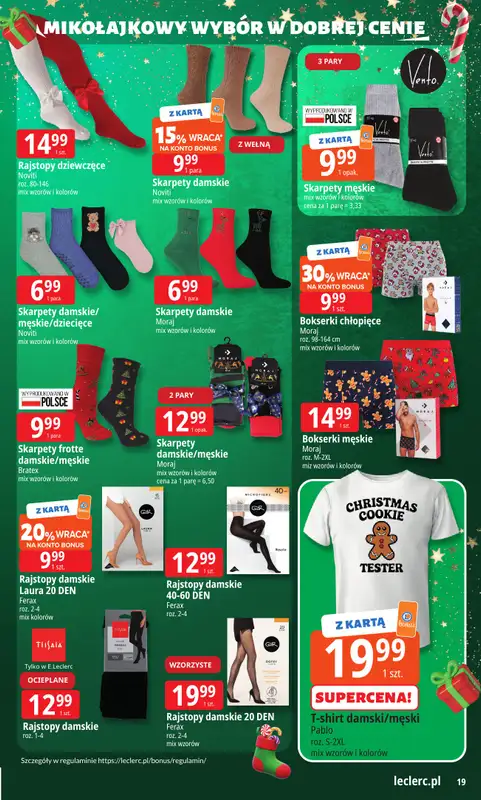 Leclerc - gazetka promocyjna Oferta E.Leclerc I Mikołajkowy wybór w dobrej cenie od wtorku 25.11 do niedzieli 07.12 - strona 19