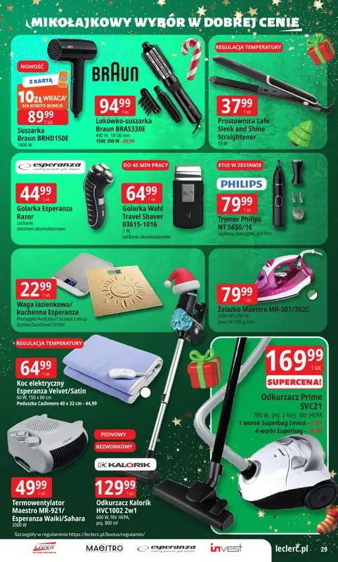 Leclerc - gazetka promocyjna Oferta E.Leclerc I Mikołajkowy wybór w dobrej cenie od wtorku 25.11 do niedzieli 07.12 - strona 29