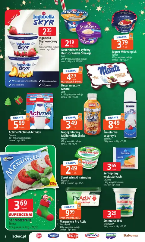 Leclerc - gazetka promocyjna Oferta E.Leclerc I Mikołajkowy wybór w dobrej cenie   - strona 2