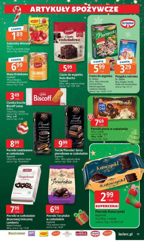 Leclerc - gazetka promocyjna Oferta E.Leclerc I Mikołajkowy wybór w dobrej cenie od wtorku 25.11 do niedzieli 07.12 - strona 11